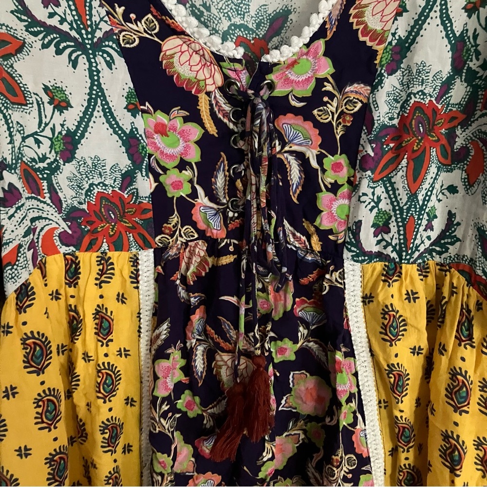 Anthropologie Lilka Patchwork Babydoll Dress - Picture 8 of 11